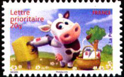  Carnet sourires les vaches humoristiques d'Alexis Nesme <br>Vache postant son courrier