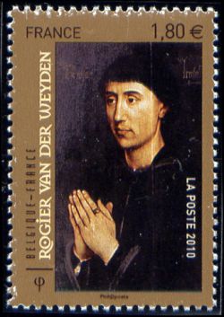  Rogier van der Weyden est un peintre appartenant au mouvement des primitifs flamands <br>« Portrait de Laurent Froimont »