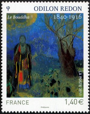  «Le Bouddha» d'Odilon Redon 1840-1616 peintre et graveur 