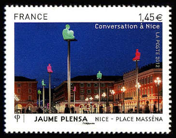  « Conversation à Nice » - Nice place Masséna <br>Jaume Plensa