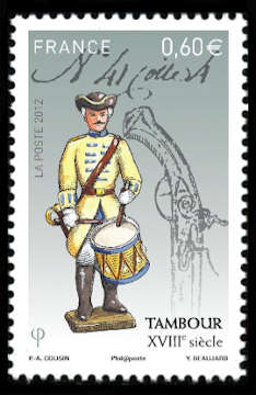  Soldats de plomb <br>Tambour XVIIIème siècle
