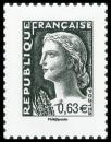  La Vème république au fil du timbre, Marianne de Decaris 