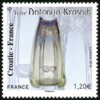 timbre N° 5276, Émission commune France – Croatie ( Vase d'Antonija Krasnik )