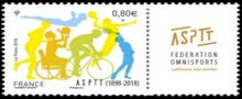 timbre N° 5208, 120e Anniversaire de l'ASPTT Fédération omnisports