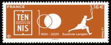 timbre N° 5438, 1920-2020 CENTENAIRE DE LA FÉDÉRATION FRANÇAISE DE TENNIS