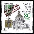 timbre N° 5458A, Ordre de la Libération 80 ans