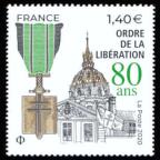 timbre N° 5458, Ordre de la Libération 80 ans