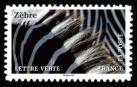 timbre N° 2395, Photos en gros plan de plumes, de pelages ou d’écailles d’animaux