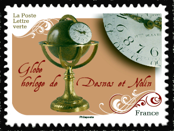  Globe horloge de Desmas et Nolin 