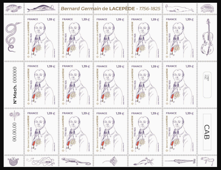  Bernard Germain de Lacepède 1756-1825 