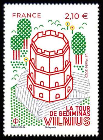  Capitale Européenne Vilnius <br>La tour octogonale de Gediminas
