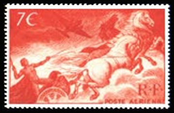  Timbres de laffiche <br>Apollon conduisant le char du soleil