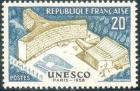 timbre N° 1177, Inauguration du palais de l'U.N.E.S.C.O