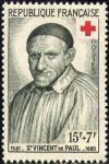  St Vincent de Paul (1581-1660) - Croix rouge 