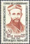 timbre N° 1252, Abbé René Bonpain (1908-1945) résistant et homme d'Église