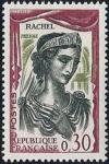 timbre N° 1303, Rachel (1821-1858) dans le role de Phèdre