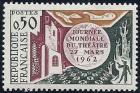 timbre N° 1334, Journée mondiale du théâtre