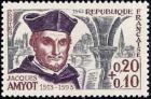 timbre N° 1370, Jacques Amyot (écrivain 450èm anniversaire de sa naissance)