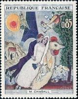  Chagall « Les mariés de la tour Eiffel » 