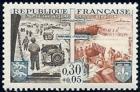timbre N° 1409, Vingtième anniversaire des débarquements de Normandie et de Provence