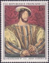 timbre N° 1518, François 1er (1494-1547) par Jean Clouet (1475-1541)