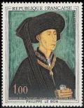 timbre N° 1587, Philippe le Bon duc de Bourgogne (1396-1467) par Rogier de la Pasture