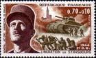 timbre N° 1608, Libération de Strasbourg et général Leclerc