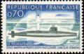 timbre N° 1615, Sous marin «Le Redoutable» à propulsion nucléaire