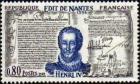 timbre N° 1618, Henri IV (1533-1610) et L'Édit de Nantes - 1598