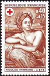 timbre N° 1619, Nicolas Mignard : l´été - Croix rouge
