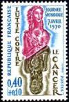 timbre N° 1636, Journée mondiale de la lutte contre le cancer