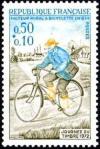 timbre N° 1710, Journée du timbre - Facteur rural à bicyclette en 1894