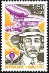 timbre N° 1746, Santos Dumont (1873-1932) aviateur, constructeur de ballons