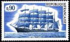 timbre N° 1762, Cinq mats «France II»