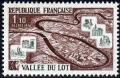 timbre N° 1807, La vallée du Lot