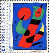 timbre N° 1811, Tableau de Juan Miró
