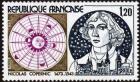 timbre N° 1818, Nicolas Copernic, 500ème anniversaire de sa naissance