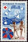 timbre N° 1828, Été - Croix rouge