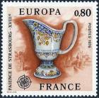 timbre N° 1877, Europa - Faïence de Strasbourg XVIIIème siècle
