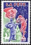 timbre N° 1888, La fête