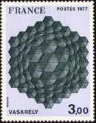 timbre N° 1924, Vasarely «Hommage à l'exagone»