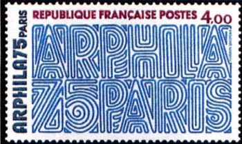  Arphila 75 Paris « Lettres » <br> 48ème Congrès de la Fédération Française des Associations Philatéliques <br>Création de Nandan Nagwekar (2e prix au concours international)