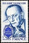 timbre N° 2032B, André Malraux (1901-1976) écrivain et intellectuel français