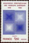 timbre N° 2091, 25ème anniversaire de l'association internationale des relations publiques