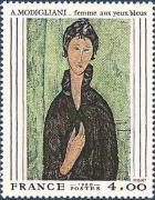  Amedeo Modigliani (1884-1920) « Femme aux yeux bleus » 