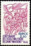 timbre N° 2140, Centenaire de l'Ecole militaire de Saint-Maixent
