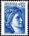 timbre N° 2156, Sabine 2 F 30 bleu