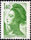 timbre N° 2186, Liberté d'après le tableau «La Liberté guidant le peuple» d' Eugène Delacroix