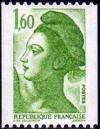 timbre N° 2222, Liberté d'après le tableau «La Liberté guidant le peuple» d' Eugène Delacroix