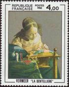 timbre N° 2231, Vermeer «La Dentelière»